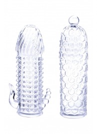 Набор из 2 прозрачных насадок на член Seductive Tickler Sleeves Set - NMC - в Одинцово купить с доставкой