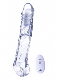 Прозрачная насадка-удлинитель Length Enhancer With Bullet с подхватом - 22,3 см. - NMC - в Одинцово купить с доставкой