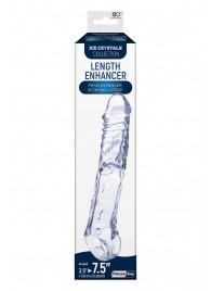 Прозрачная насадка-удлинитель Length Enhancer с подхватом - 22,3 см. - NMC - в Одинцово купить с доставкой