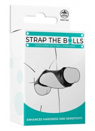Черная насадка-стимулятор Strap The Balls - NMC - в Одинцово купить с доставкой