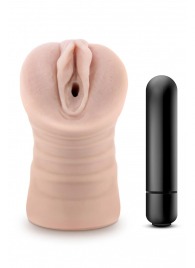 Телесный мастурбатор-вагина Ayumi с вибрацией - Blush Novelties - в Одинцово купить с доставкой