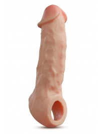 Телесная насадка-удлинитель Intrepid 9.25 Inch Realistic Penis Extender Sleeve - 23,5 см. - Blush Novelties - в Одинцово купить с доставкой