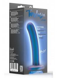 Синяя насадка с гладкой поверхностью Surrender 5.75 Inch Intermediate Pegging Dildo - 14,6 см. - Blush Novelties - купить с доставкой в Одинцово
