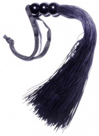 Черная силиконовая плетка - 25,4 см. - Boys of Toys - купить с доставкой в Одинцово