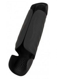 Черный вибромастурбатор с трехточечной стимуляцией Penis Trainer with 3 Point Stimulation - Orion - в Одинцово купить с доставкой