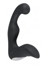 Черный перезаряжаемый стимулятор простаты с вибрацией - 14,6 см. - Orion - в Одинцово купить с доставкой