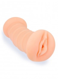 Телесный двусторонний мастурбатор с вибропулей и эрекционными кольцами в комплекте - Sexy Girl - в Одинцово купить с доставкой