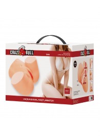 Телесный мастурбатор Liora с 2 любовными тоннелями - Baile - в Одинцово купить с доставкой