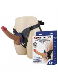 Поясной страпон Wells: трусики в форме бабочки и фаллоимитатор-насадка - Baile - купить с доставкой в Одинцово