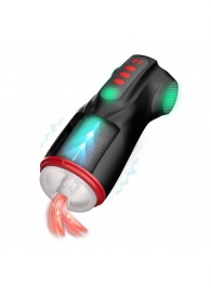 Интерактивный мастурбатор Raven с вакуумом, вибрацией и подсветкой - Shots Media BV - в Одинцово купить с доставкой