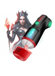 Интерактивный мастурбатор Raven с вакуумом, вибрацией и подсветкой - Shots Media BV - в Одинцово купить с доставкой