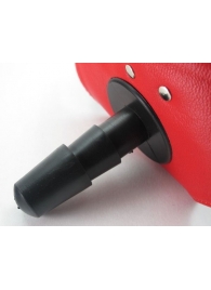 Красные трусики со штырьком для насадки - БДСМ Арсенал - купить с доставкой в Одинцово