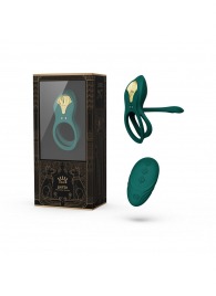 Зеленое эрекционное виброкольцо Bayek с пультом ДУ - Zalo - в Одинцово купить с доставкой