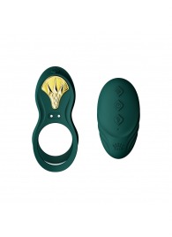 Зеленое эрекционное виброкольцо Bayek с пультом ДУ - Zalo - в Одинцово купить с доставкой