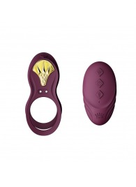 Фиолетовое эрекционное виброкольцо Bayek с пультом ДУ - Zalo - в Одинцово купить с доставкой