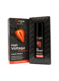 Жидкий вибратор Orgie High Voltage Strawberry - 15 мл. - ORGIE - купить с доставкой в Одинцово