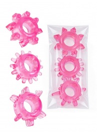 Комплект из трех розовых эрекционных колец - Erowoman-Eroman - в Одинцово купить с доставкой