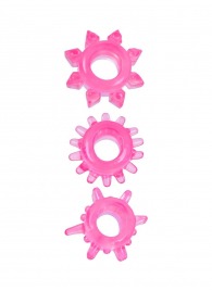 Комплект из трех розовых эрекционных колец - Erowoman-Eroman - в Одинцово купить с доставкой