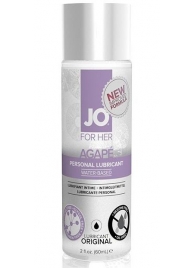 Лубрикант на водной основе для женщин JO AGAPE LUBRICANT ORIGINAL - 60 мл. - System JO - купить с доставкой в Одинцово