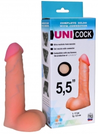 Фаллическая насадка Харнесс UNICOCK 5,5  - 17 см. - LOVETOY (А-Полимер) - купить с доставкой в Одинцово
