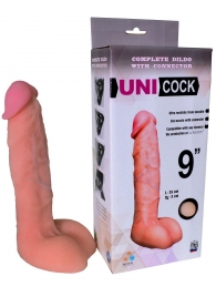 Фаллическая насадка Харнесс UNICOCK 9  - 24 см. - LOVETOY (А-Полимер) - купить с доставкой в Одинцово