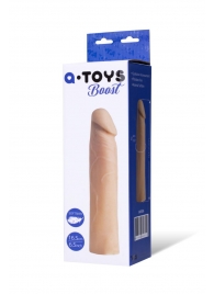 Реалистичная насадка с ярко выраженной головкой - 16,5 см. - A-toys - в Одинцово купить с доставкой