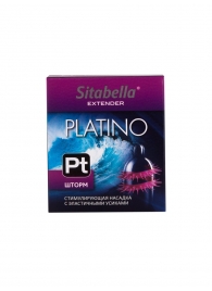 Стимулирующая насадка со спиралью из усиков Platino  Шторм - Sitabella - купить с доставкой в Одинцово