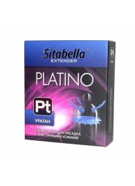 Стимулирующая насадка с усиками и шипиками Platino  Ураган - Sitabella - купить с доставкой в Одинцово