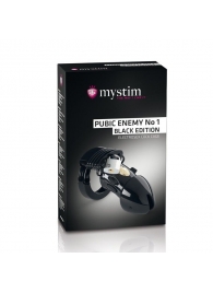 Пояс верности с электростимуляцией Mystim Pubic Enemy No1 Black Edition - MyStim - купить с доставкой в Одинцово