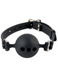 Силиконовый кляп-шар с отверстиями для дыхания Silicone Breathable Ball Gag Small - Pipedream - купить с доставкой в Одинцово