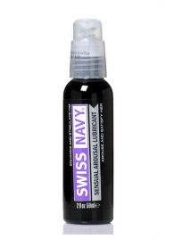 Возбуждающий гель-лубрикант на водной основе Sensual Arousal Lubricant - 59 мл. - Swiss navy - купить с доставкой в Одинцово