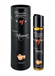 Массажное масло с ароматом карамели Huile de Massage Gourmande Caramel - 59 мл. - Plaisir Secret - купить с доставкой в Одинцово
