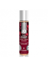 Смазка с ароматом малинового щербета JO Flavored Raspberry Sorbet - 30 мл. - System JO - купить с доставкой в Одинцово
