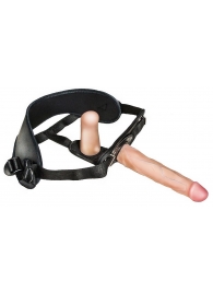 Женский страпон с вагинальной пробкой Woman Strap - 18 см. - LOVETOY (А-Полимер) - купить с доставкой в Одинцово