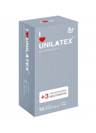 Презервативы с точками Unilatex Dotted - 12 шт. + 3 шт. в подарок - Unilatex - купить с доставкой в Одинцово