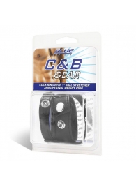 Утяжка для мошонки и пениса Cock Ring With 1  Ball Stretcher And Optional Weight Ring - BlueLine - купить с доставкой в Одинцово