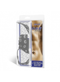 Утяжка на пенис и мошонку Cock Ring With 1.5  Ball Stretcher And Optional Weight Ring - BlueLine - купить с доставкой в Одинцово