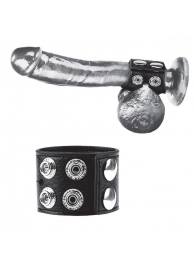 Ремень на член и мошонку 1.5  Cock Ring With Ball Strap - BlueLine - купить с доставкой в Одинцово