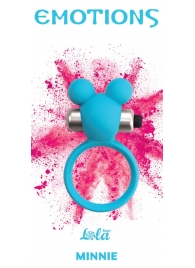 Голубое эрекционное виброколечко Emotions Minnie Breeze - Lola Games - в Одинцово купить с доставкой