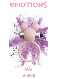 Розовое эрекционное виброколечко Emotions Minnie Light pink - Lola Games - в Одинцово купить с доставкой