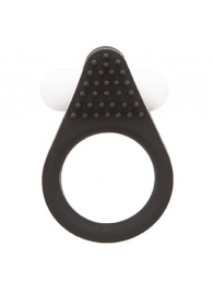 Чёрное эрекционное кольцо LIT-UP SILICONE STIMU RING 1 BLACK - Dream Toys - в Одинцово купить с доставкой