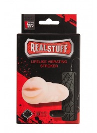 Мастурбатор-ротик с вибрацией REALSTUFF VIBRATING MASTURBATOR MOUTH - Dream Toys - в Одинцово купить с доставкой