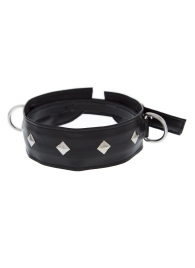 Полиуретановый ошейник с пуклями и D-кольцами Collar with Studs - Blush Novelties - купить с доставкой в Одинцово