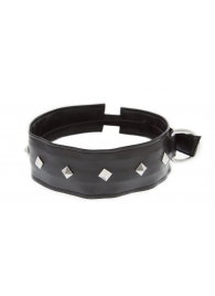 Полиуретановый ошейник с пуклями Collar with Studs - Blush Novelties - купить с доставкой в Одинцово