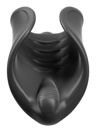 Чёрный мастурбатор Vibrating Silicone Stimulator с вибрацией - Pipedream - в Одинцово купить с доставкой