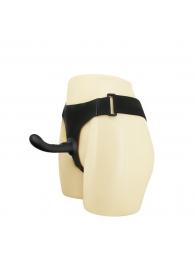 Страпон с изогнутой головкой Ultra Harness Curvy Dildo - 15,8 см. - Baile - купить с доставкой в Одинцово