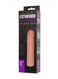 Насадка-удлинитель Extension sleeve телесного цвета - 18,5 см. - Sitabella - в Одинцово купить с доставкой