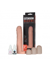 Насадка-удлинитель Extension sleeve с подхватом мошонки - 19 см. - Sitabella - в Одинцово купить с доставкой