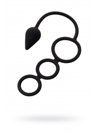 Тройное эрекционное кольцо с анальным хвостом Drop S-size - Erotist Adult Toys - в Одинцово купить с доставкой