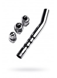 Металлический анальный душ с тремя насадками - ToyFa - купить с доставкой в Одинцово